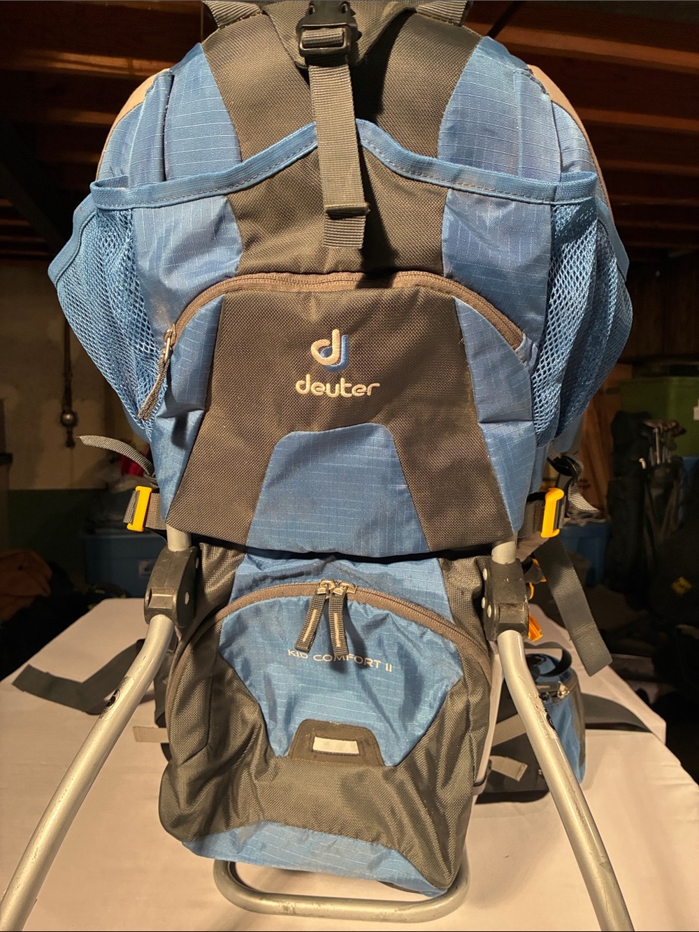 Deuter Kid Carrier Backpack in Blue and Black